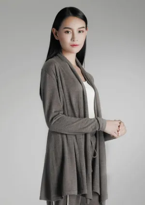 Long draping cashmere jumper