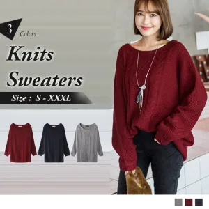 LONG SLEEVE KNITS SWEATERS