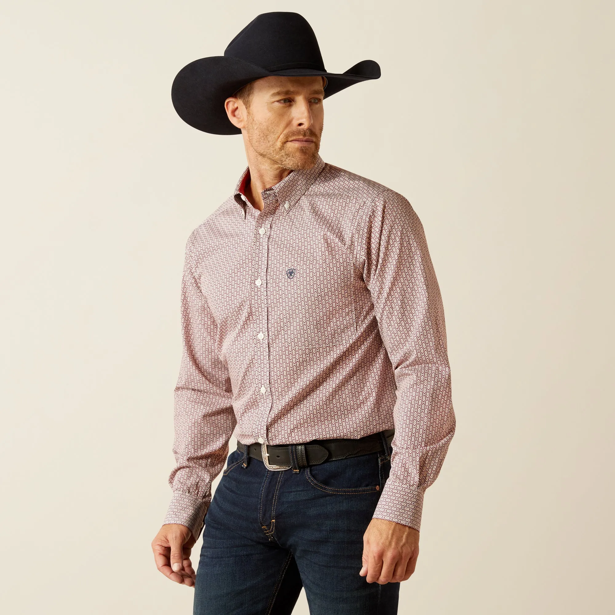 Men's Ariat Wrinkle Free Iven Fitted Shirt - 10054043