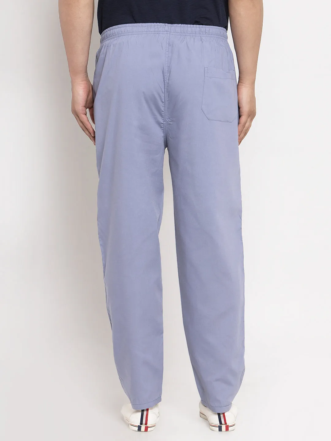 Men's Grey Solid Cotton Track Pants ( JOG 011Light-Grey ) - Jainish