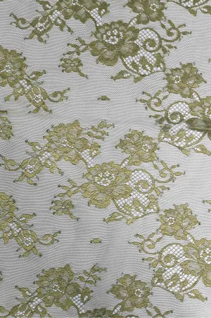 Metallic Sweet Pea French Plain Lace FLP-001/8 Fabric