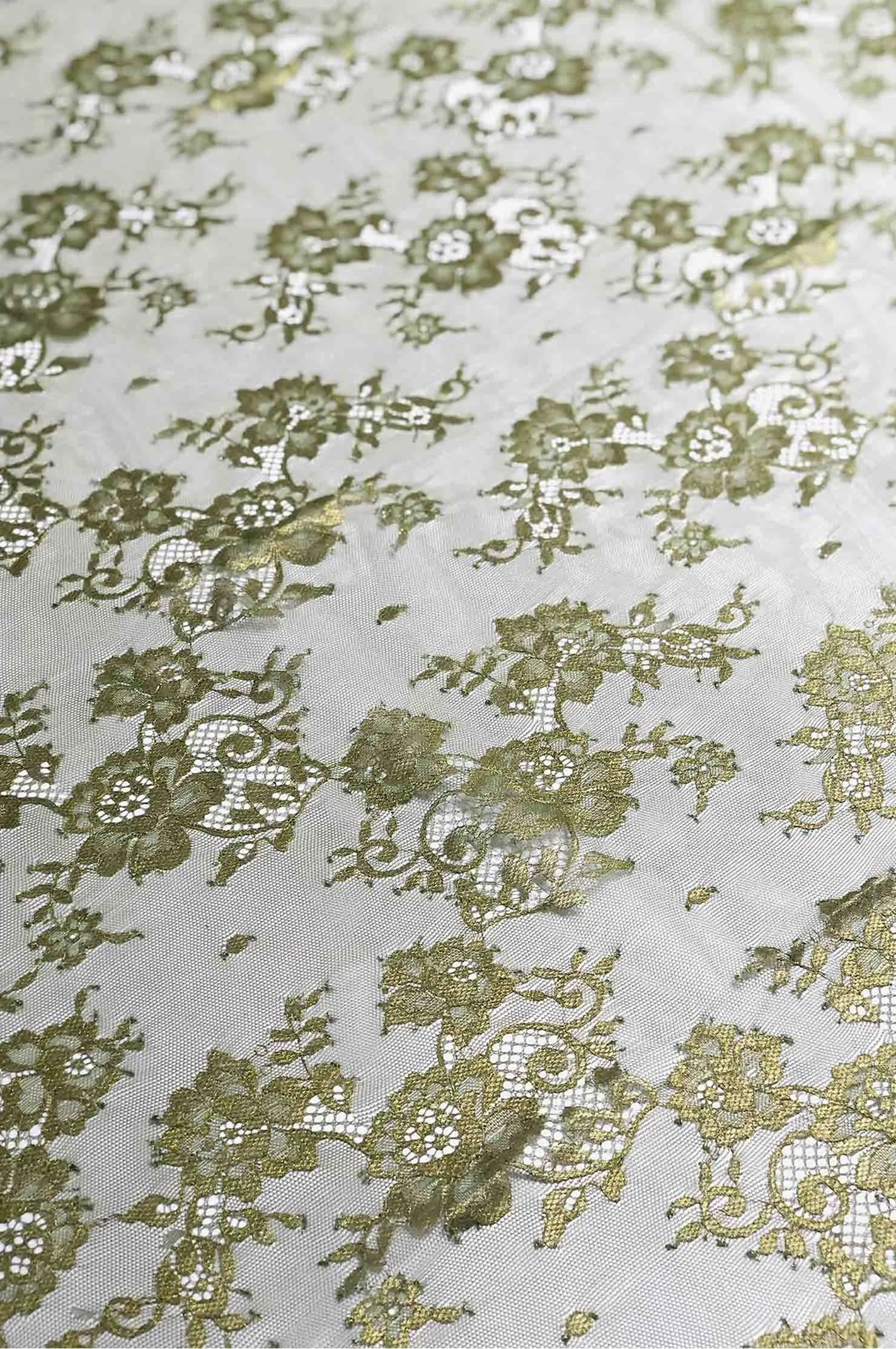 Metallic Sweet Pea French Plain Lace FLP-001/8 Fabric