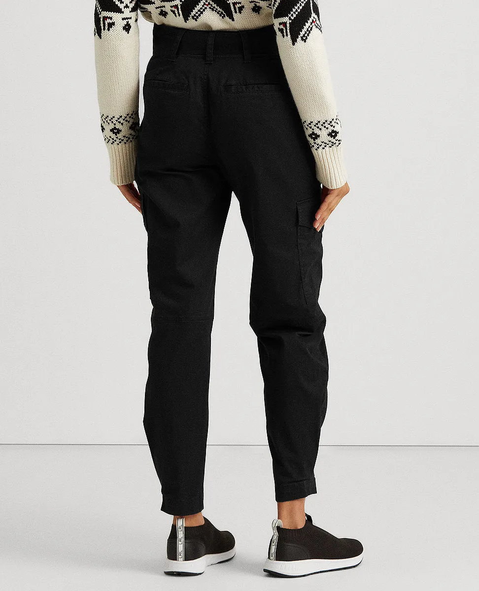 Micro-Sanded Twill Cargo Pant In Black