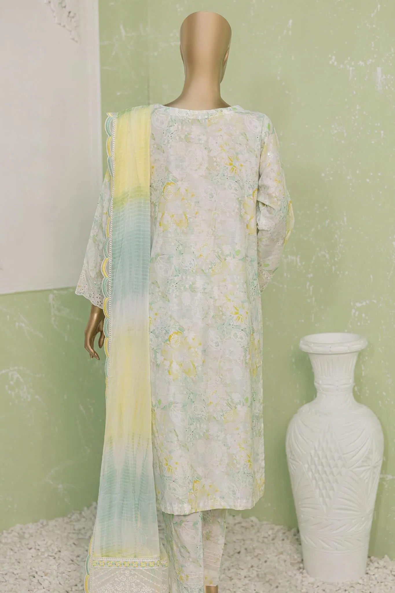 Naubahar by Hz Unstitched 3 Piece Silk Viscose Emb Collection'2024-NVE-25-B