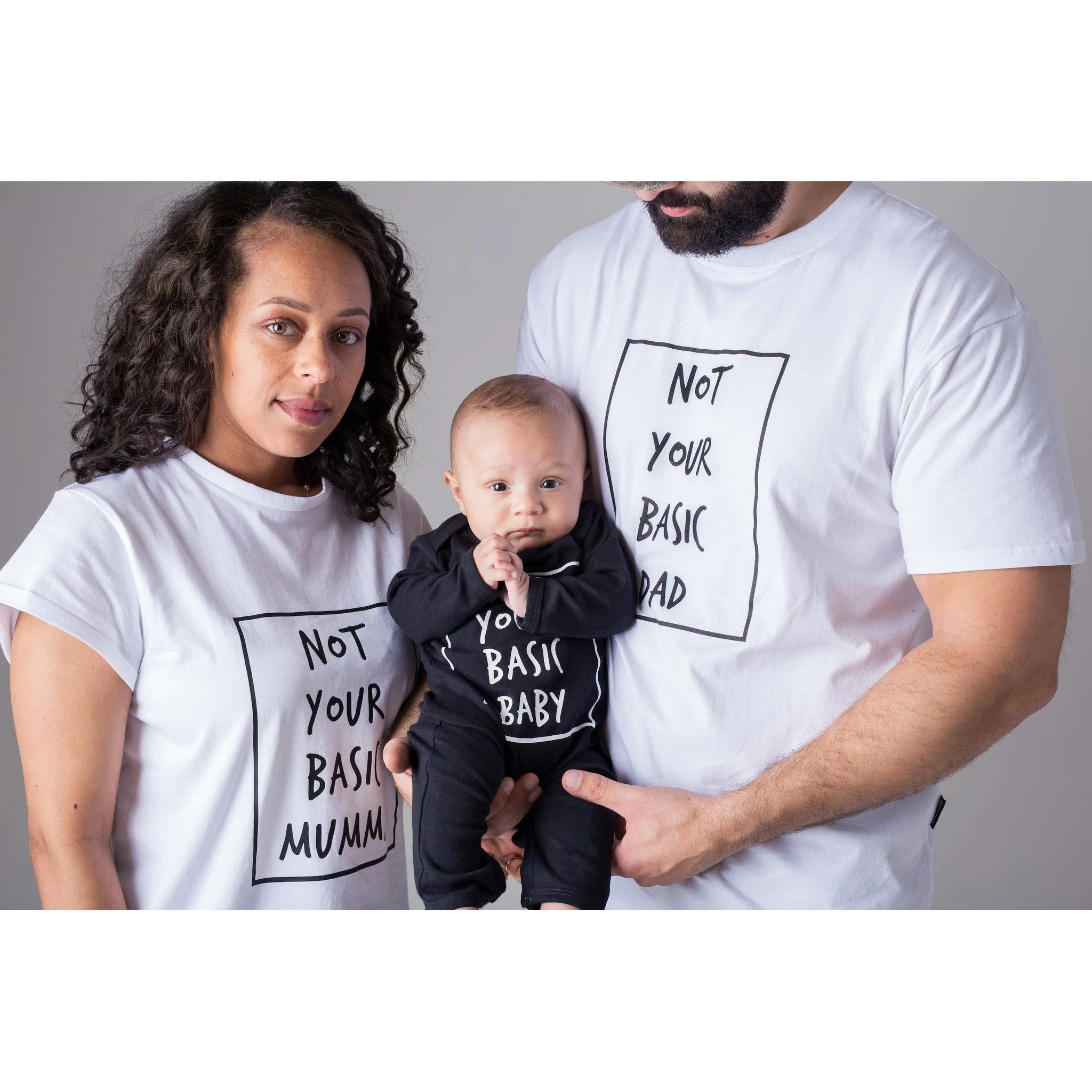 'Not Your Basic Dad' Mens T-Shirt Black