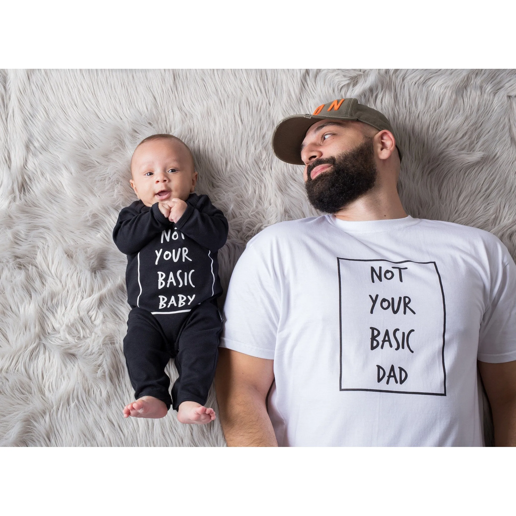 'Not Your Basic Dad' Mens T-Shirt Black