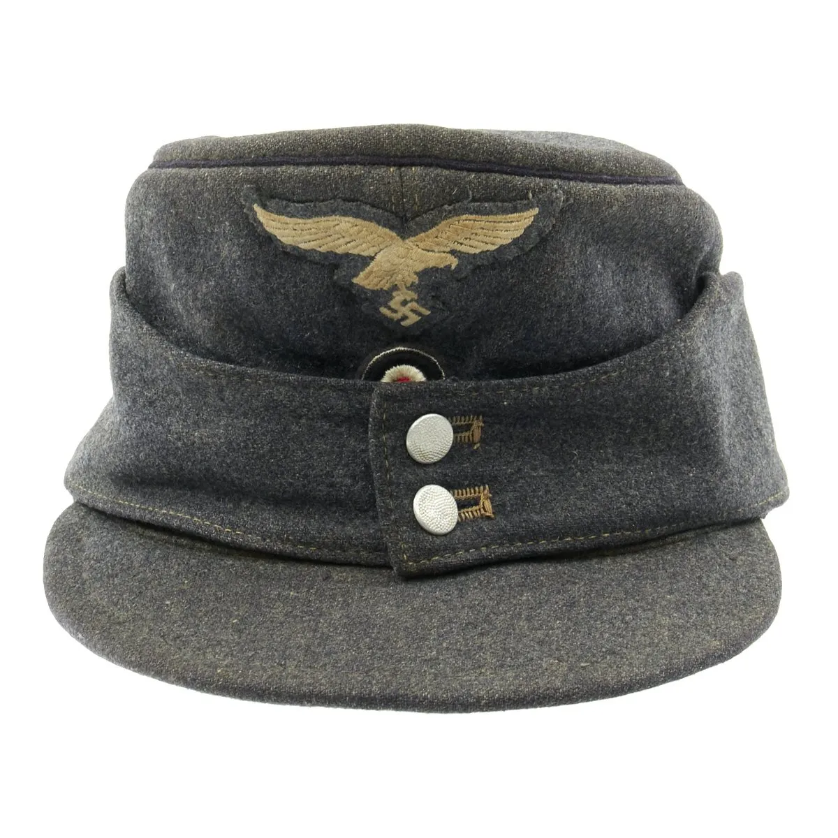 Original German Luftwaffe Engineer Corps M43 Einheitsmütze Wool Field Cap - Size 58