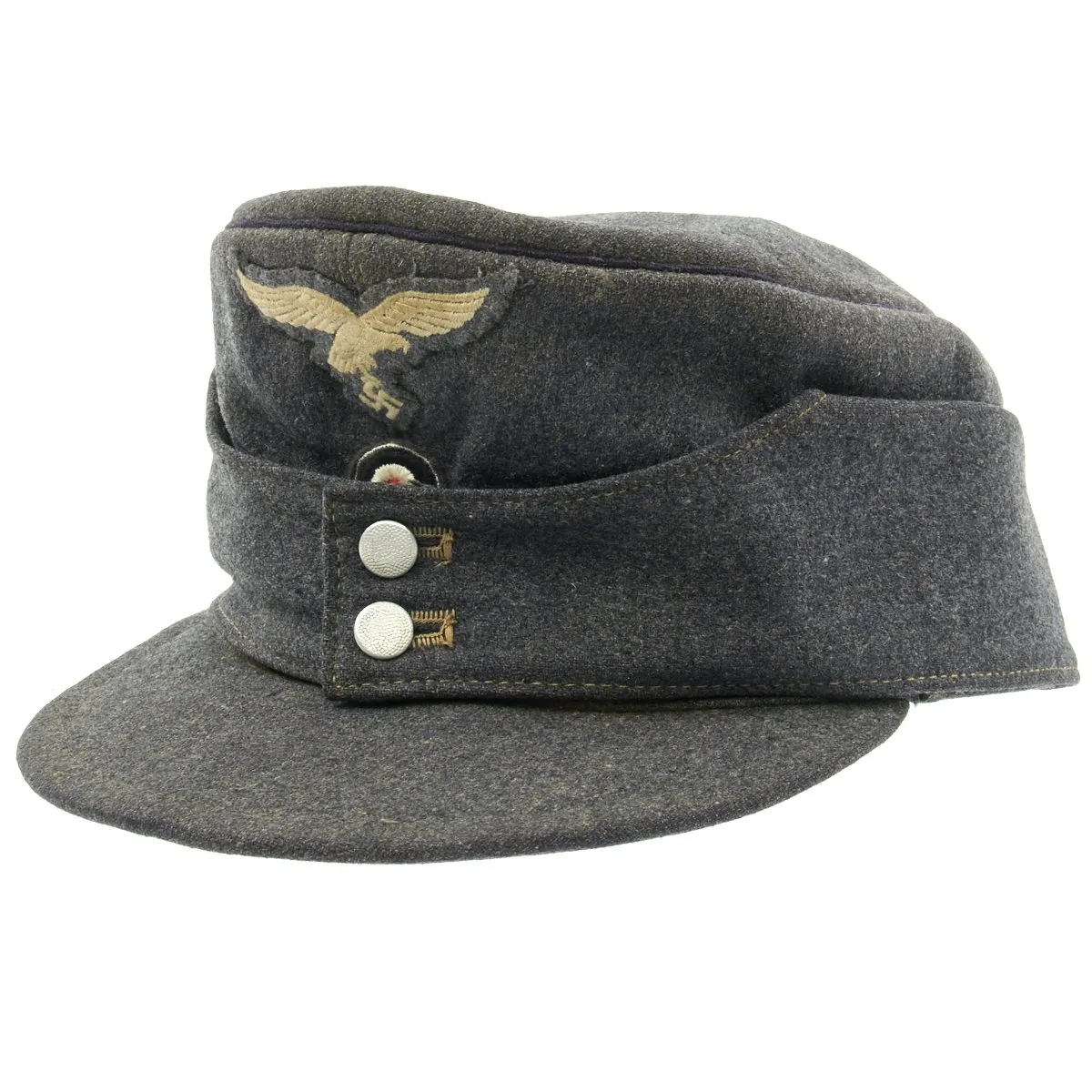 Original German Luftwaffe Engineer Corps M43 Einheitsmütze Wool Field Cap - Size 58