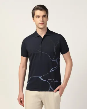 Polo Raven Blue Printed T-Shirt - Mizu