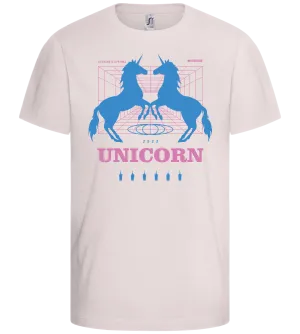 Retro Unicorn Print Design - Basic kids t-shirt