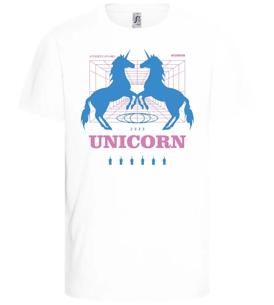 Retro Unicorn Print Design - Basic kids t-shirt