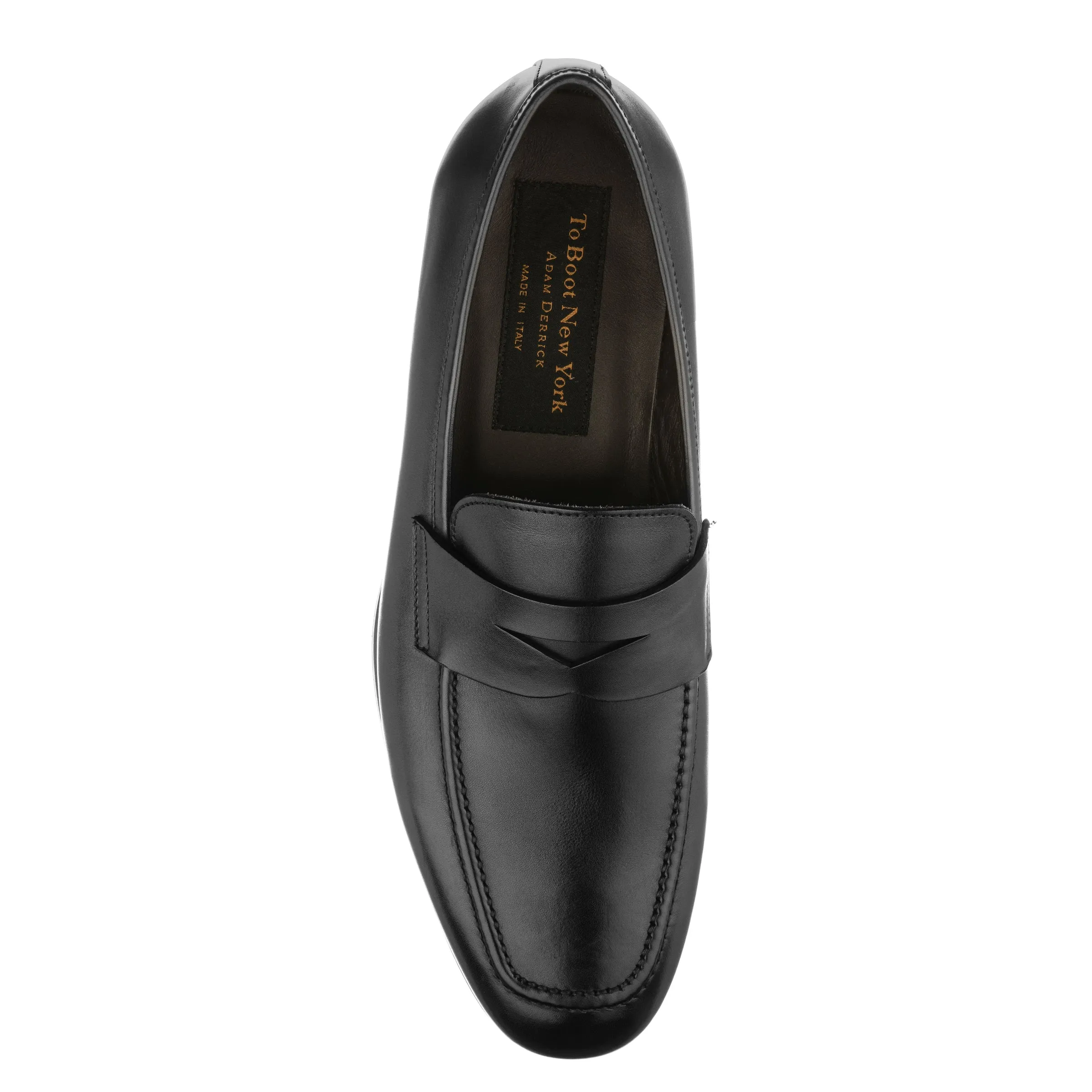 Ronny Black Calf Slip on