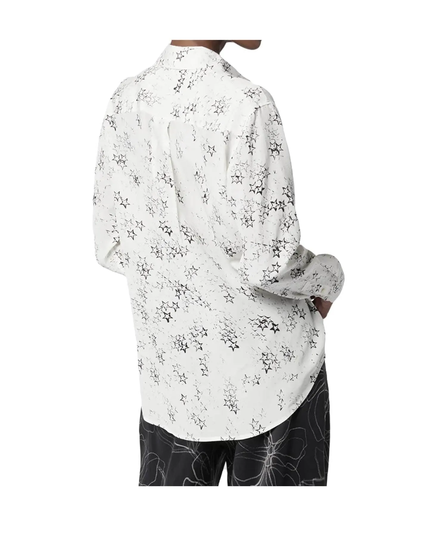 Signature Stary Print Silk Shirt