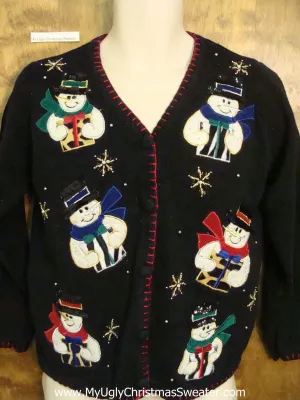 Snowman 6pack Ugliest Bad Christmas Sweaters