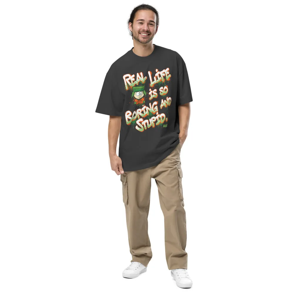 South Park Kyle Real Life Graffiti Oversized T-Shirt