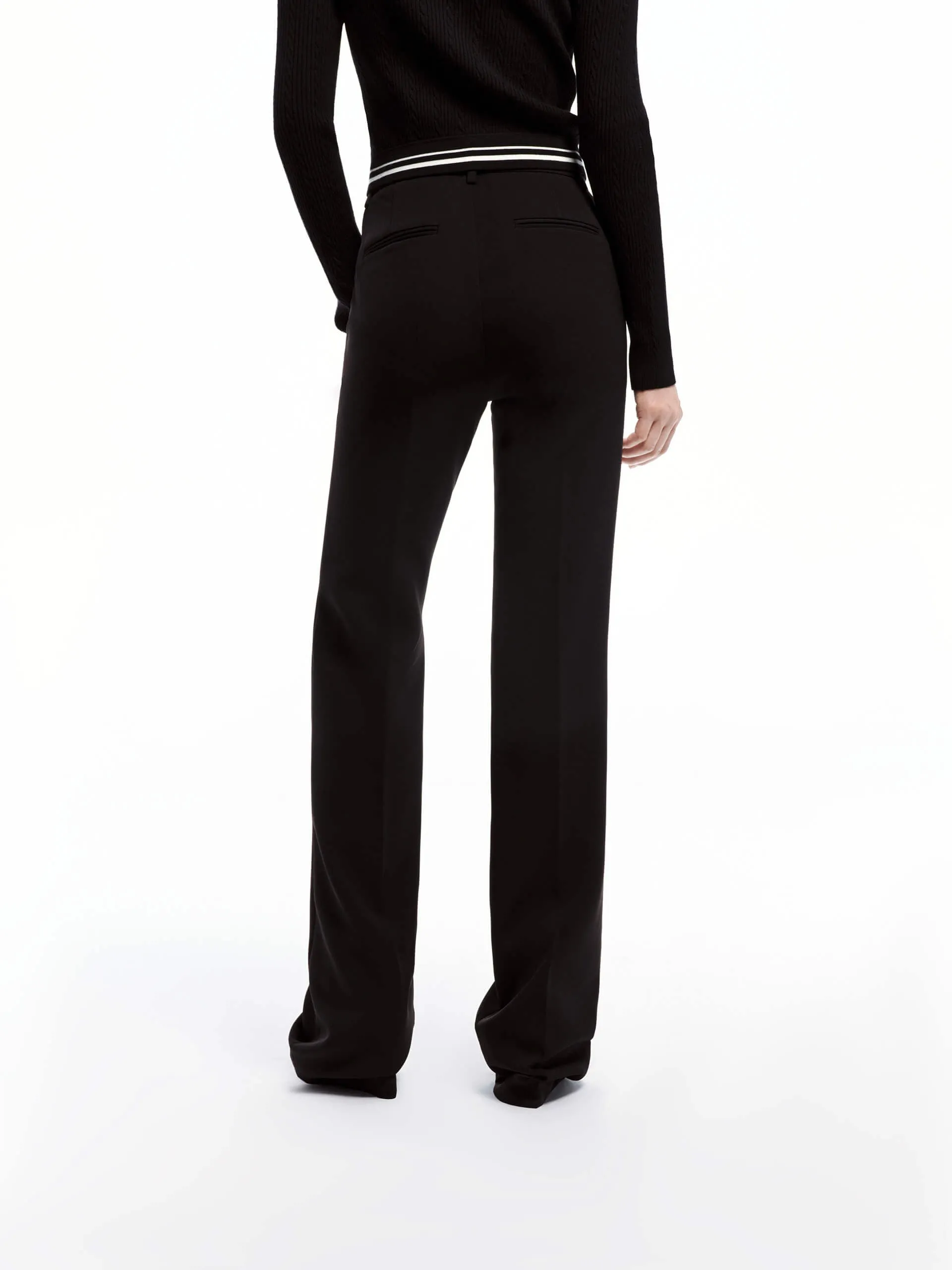 Tailored Straight Leg Pants