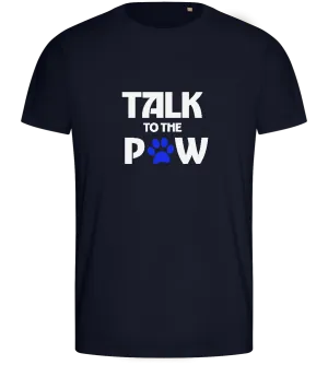 Talk to the Paw Design - Basic men's fitted t-shirt