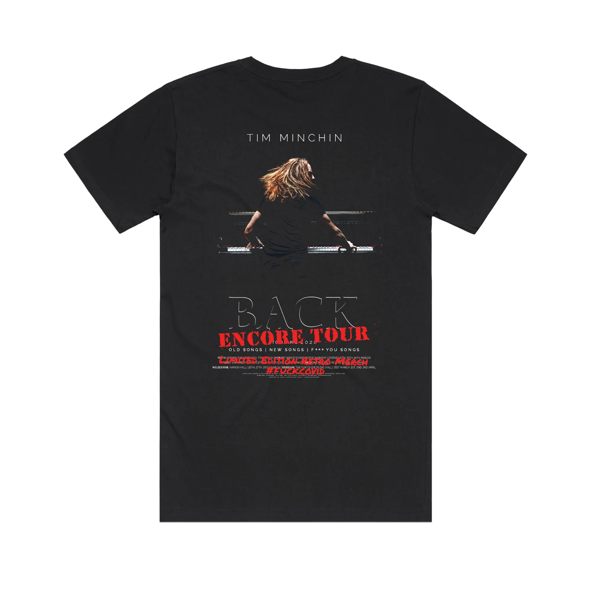 Tim Minchin / Back Encore Tour Black T-Shirt