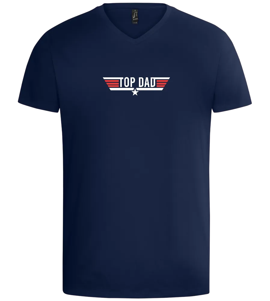 Top Dad Logo Design - Basic men's v-neck t-shirt