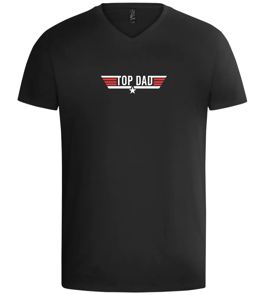 Top Dad Logo Design - Basic men's v-neck t-shirt