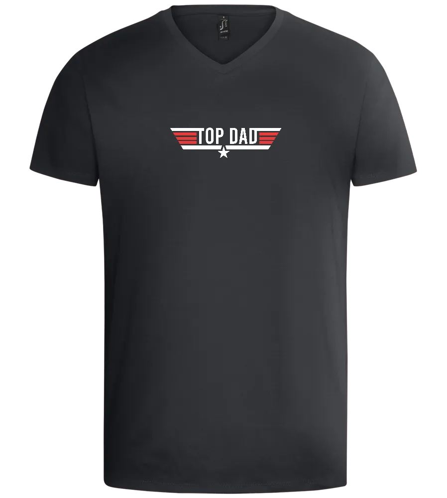 Top Dad Logo Design - Basic men's v-neck t-shirt