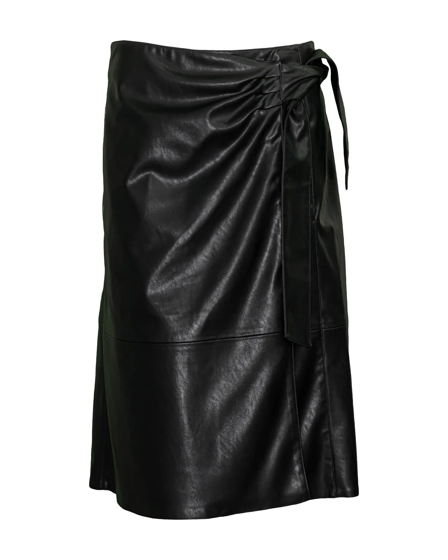 Vegan Leather Look Skirt