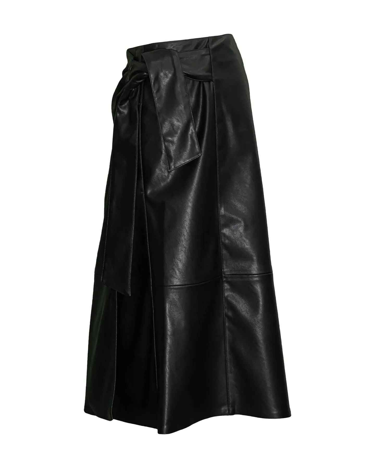 Vegan Leather Look Skirt