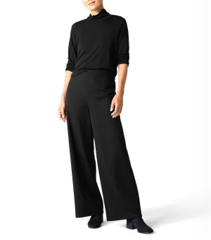 Washable Flex Ponte High-Waisted Pants Black